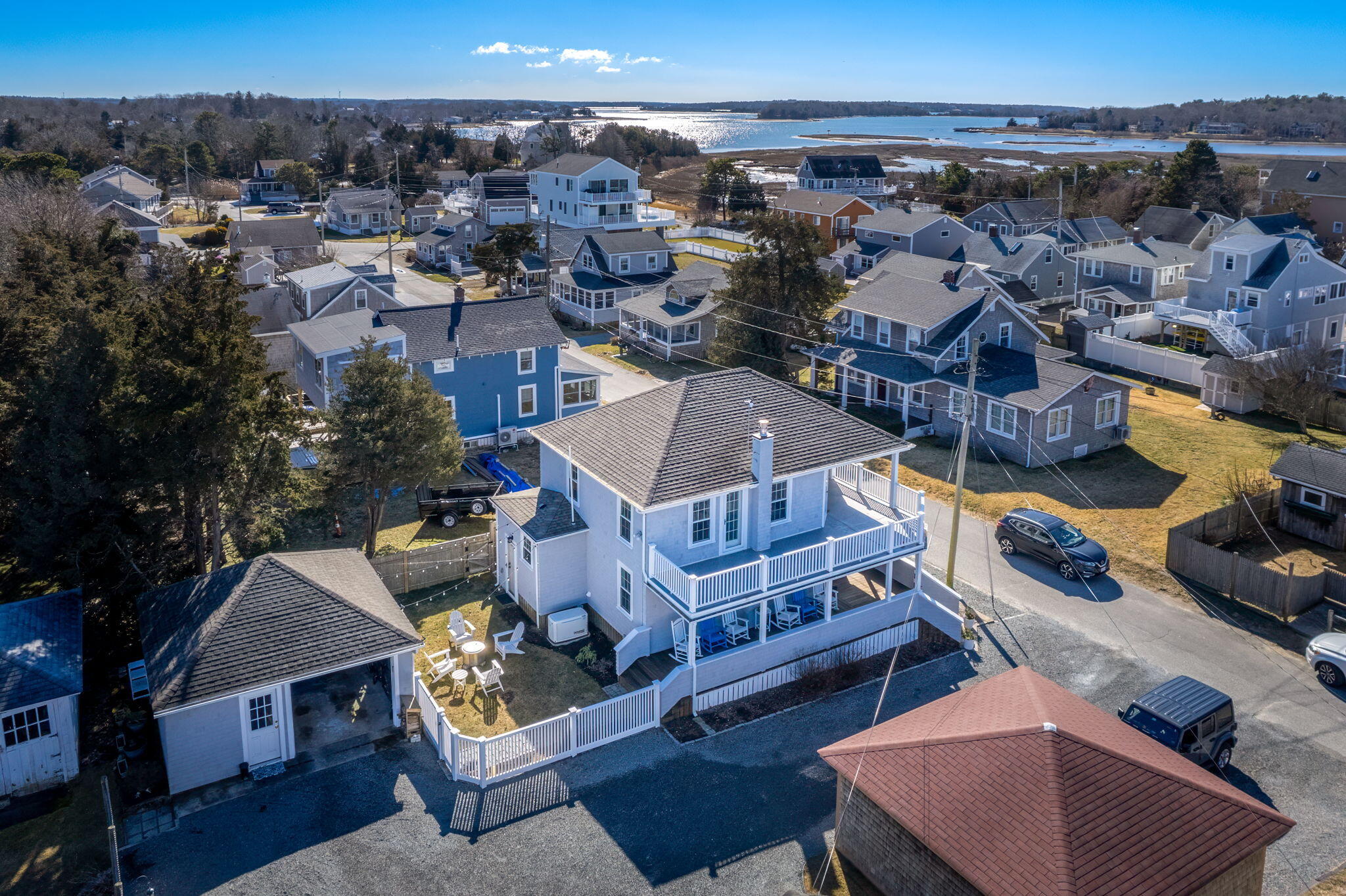 28 Spurr Road Pocasset, MA 02559 - Photo 11 of 47 an aerial view of residential houses with outdoor space
