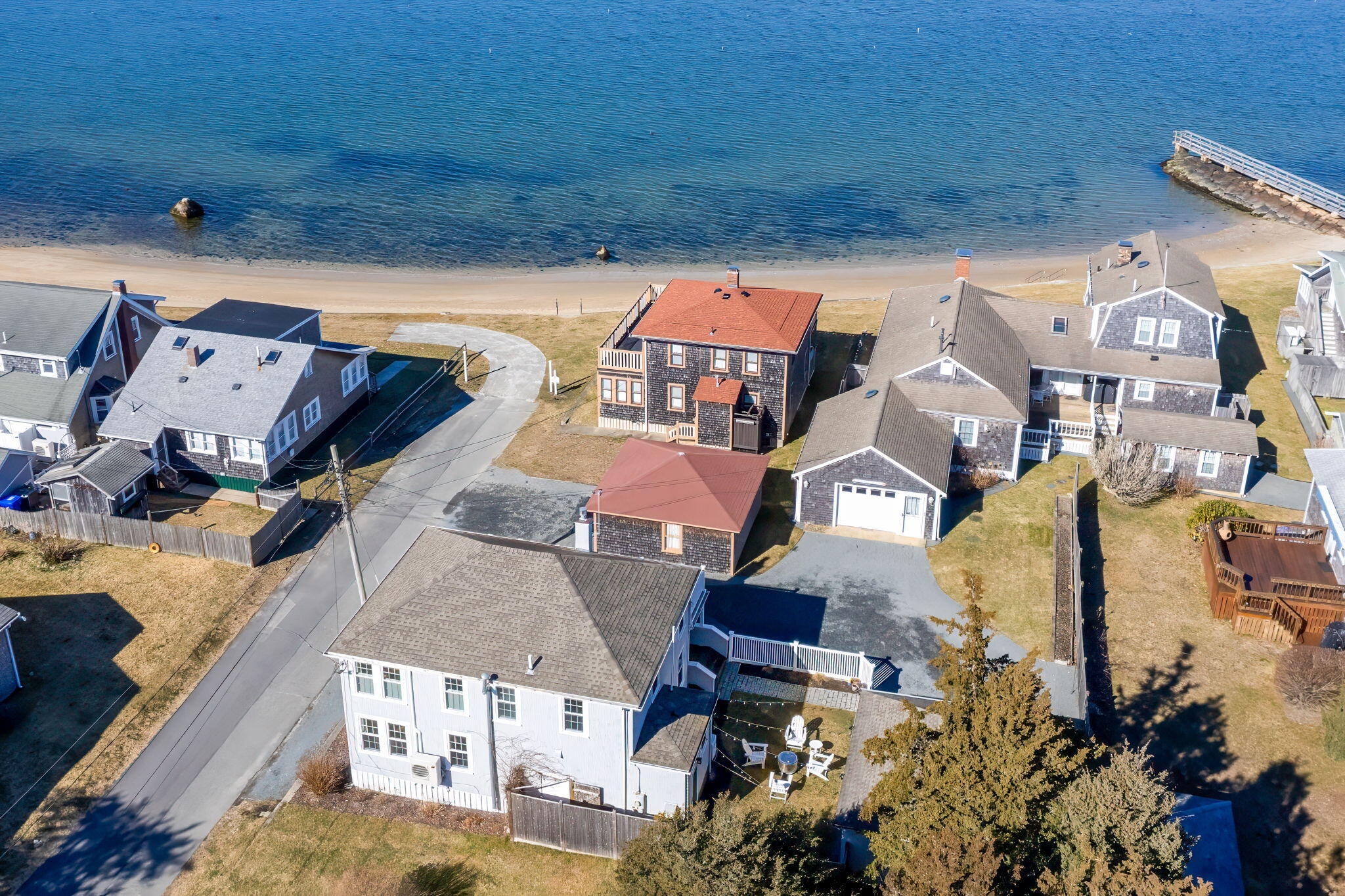 28 Spurr Road Pocasset, MA 02559 - Photo 12 of 47 an aerial view of residential houses with outdoor space