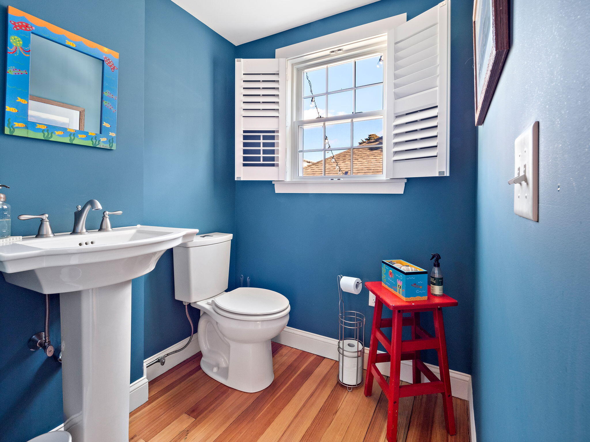 28 Spurr Road Pocasset, MA 02559 - Photo 25 of 47 a bathroom with a sink a mirror and a toilet