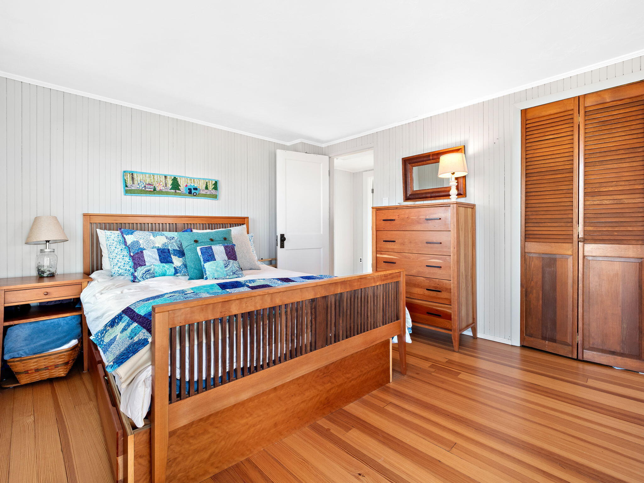 28 Spurr Road Pocasset, MA 02559 - Photo 32 of 47 a bedroom with furniture and wooden floor