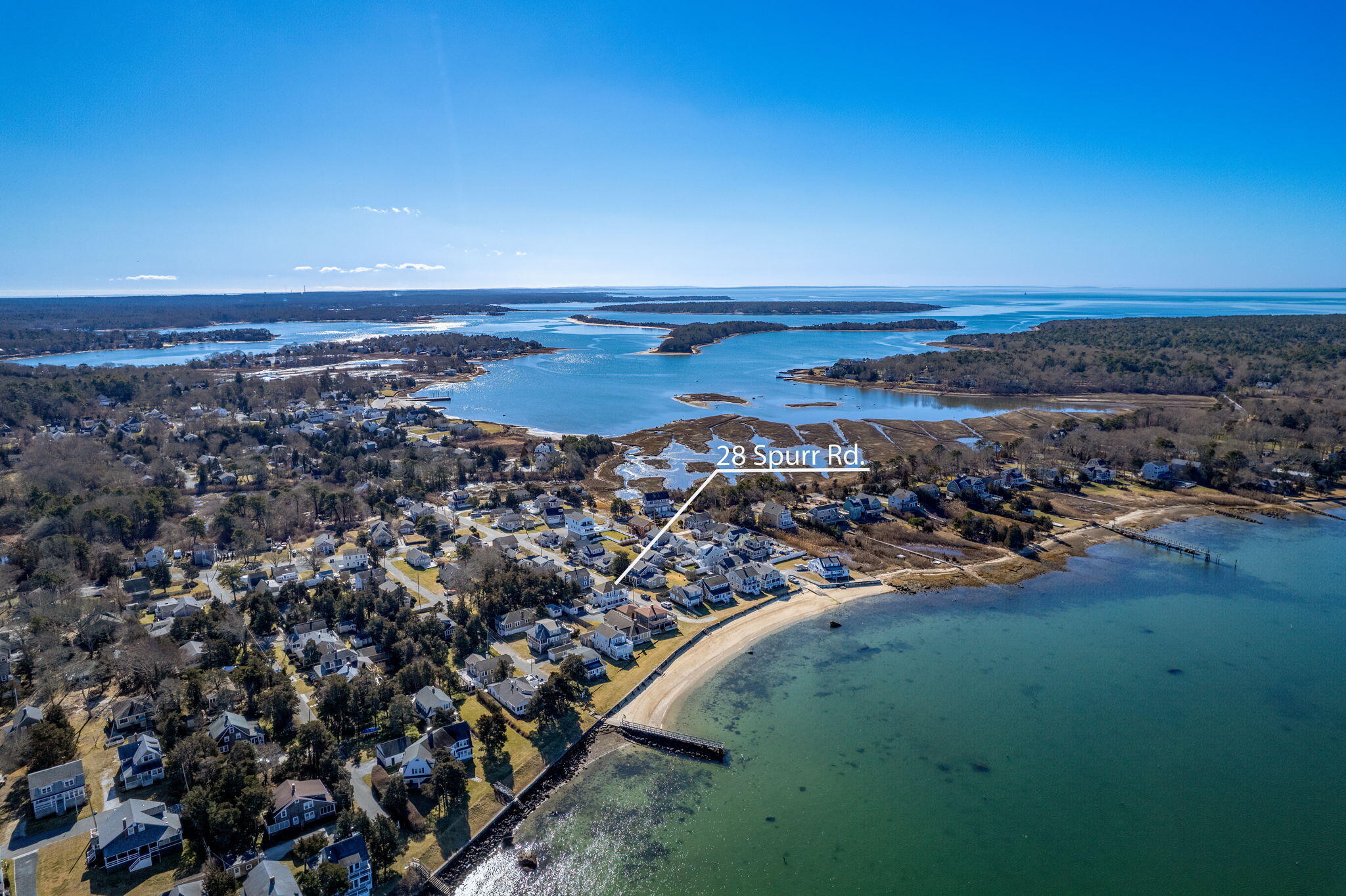28 Spurr Road Pocasset, MA 02559 - Photo 42 of 47 an aerial view of a beach