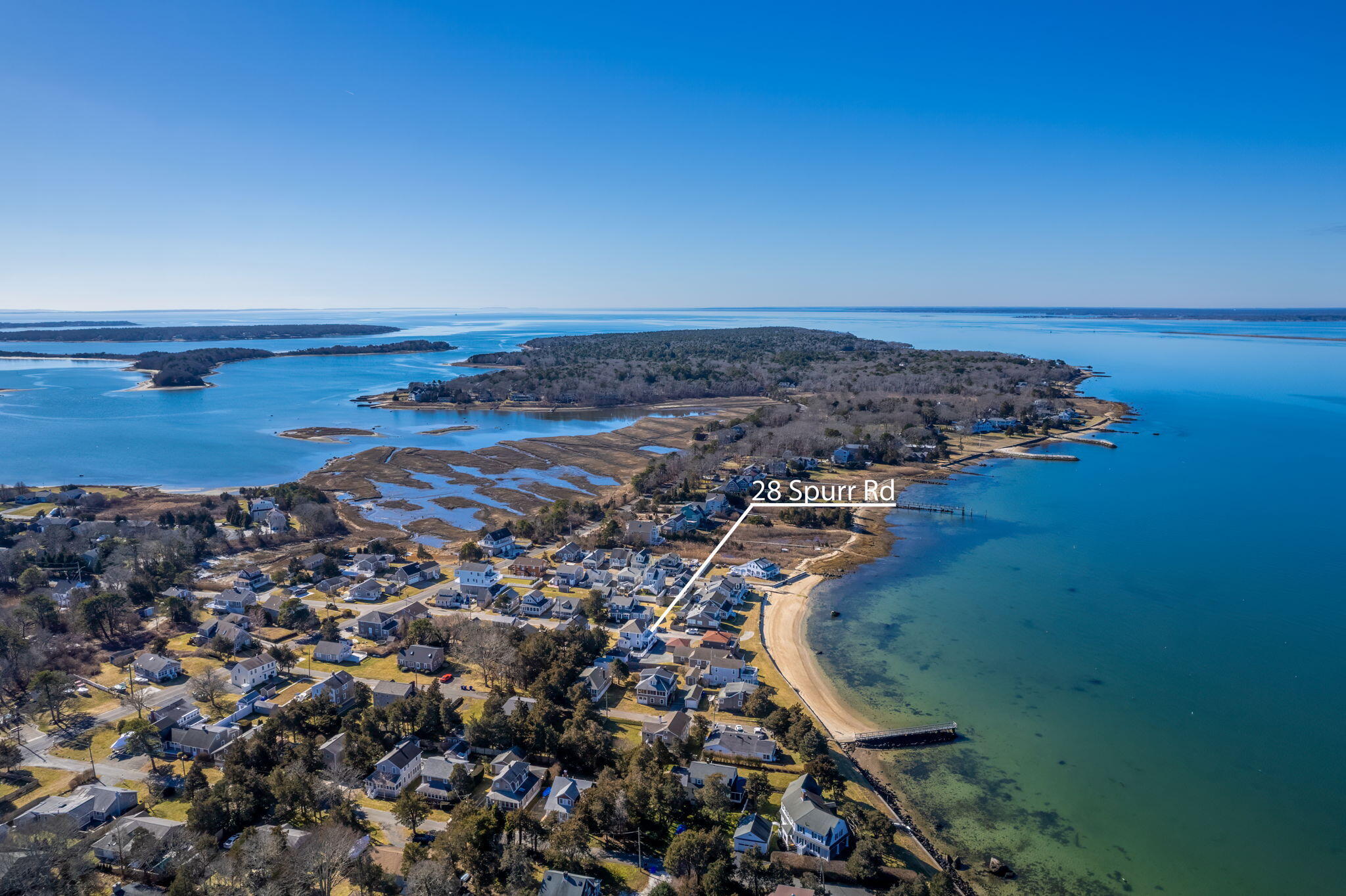 28 Spurr Road Pocasset, MA 02559 - Photo 43 of 47 an aerial view of a house