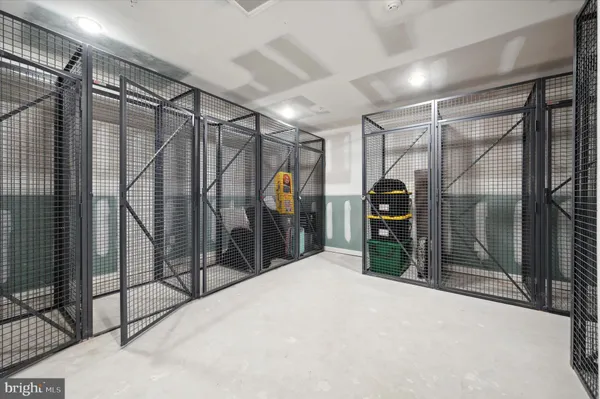 a view of a garage