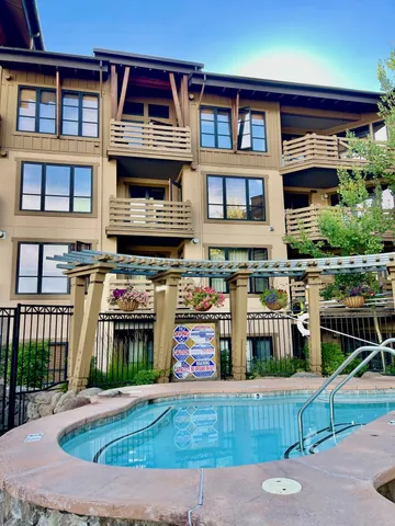 a front view of residential houses