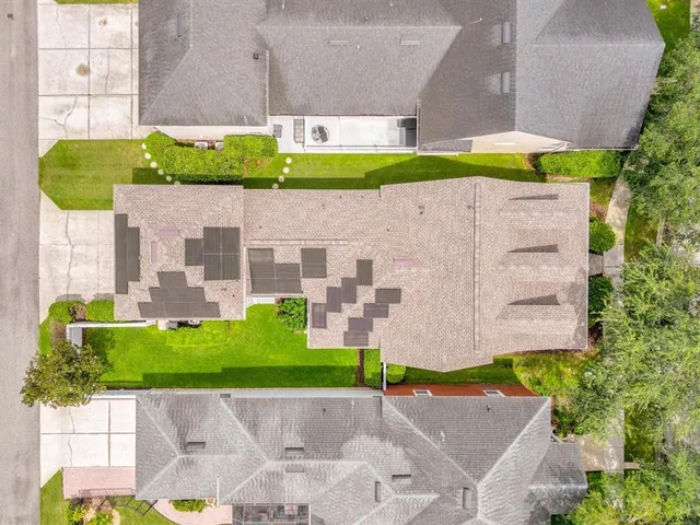 a view of building with yard