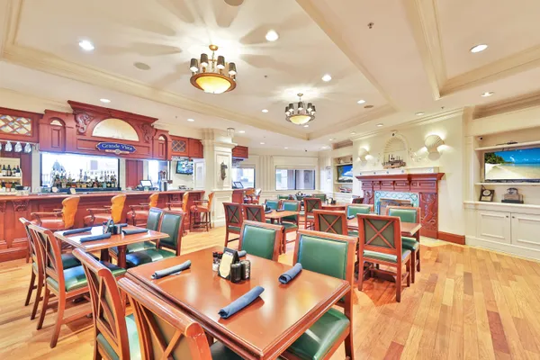a view of a dining room and livingroom