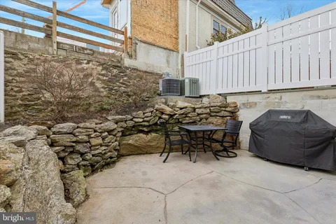 a view of outdoor seating space