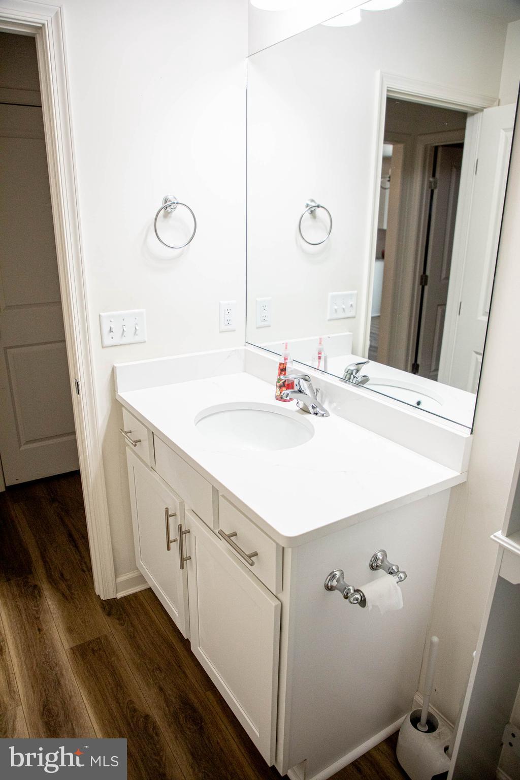 26300 Fire Tower Road Seaford, DE 19973 - Photo 41 of 52 a bathroom with a sink and a mirror