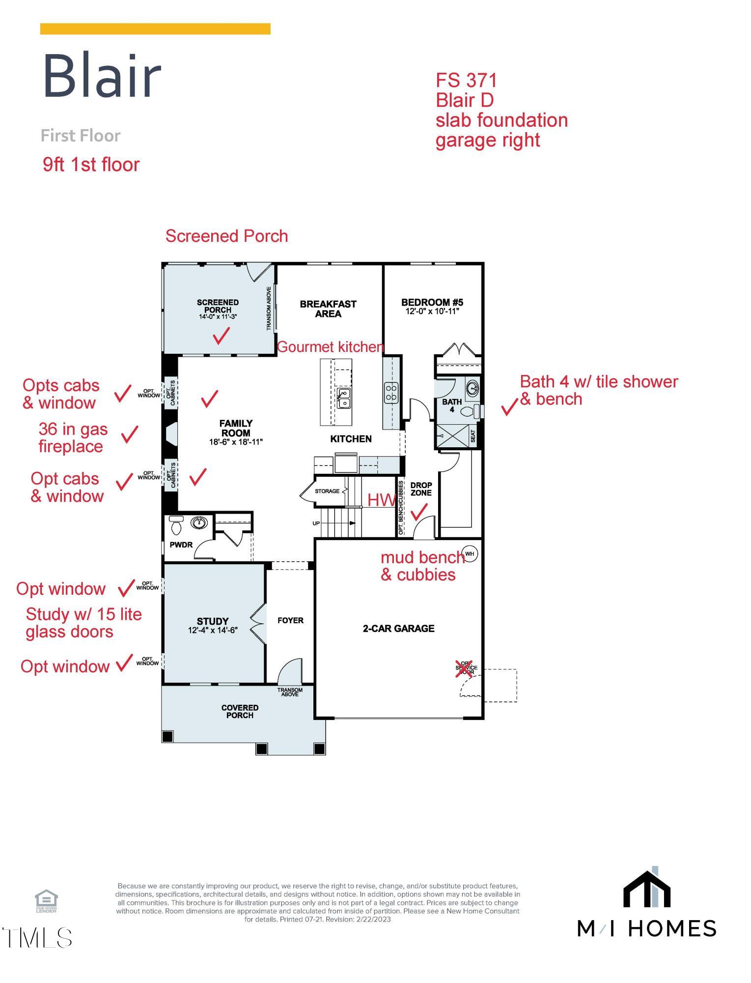 2517 Red Bluff Road, Unit LOT 371 New Hill, NC 27562 - Photo 3 of 16 FS 371 MLS Blair D Slab Contract file_Pa
