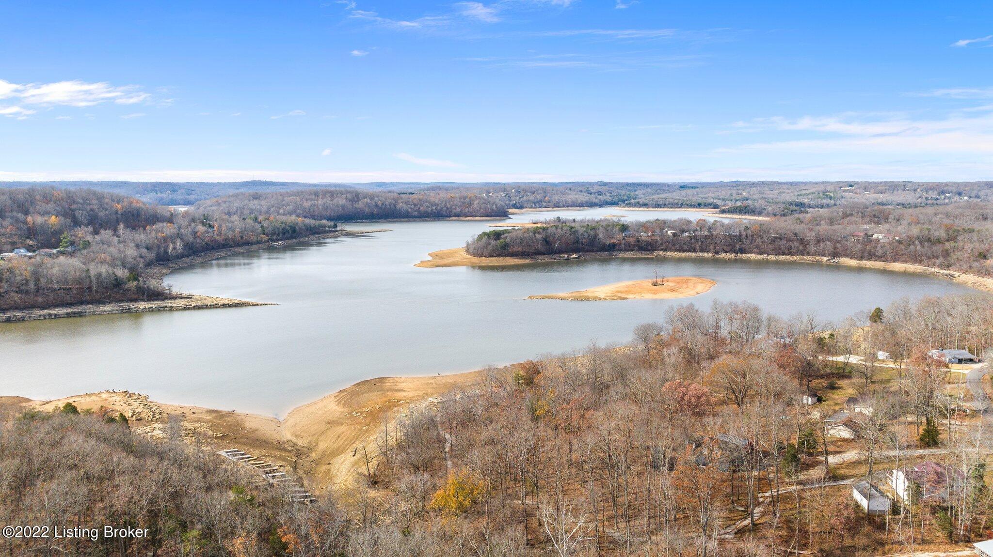 80 Fairview Rdg Road Clarkson, KY 42726 - Photo 23 of 39 drone shot of dock