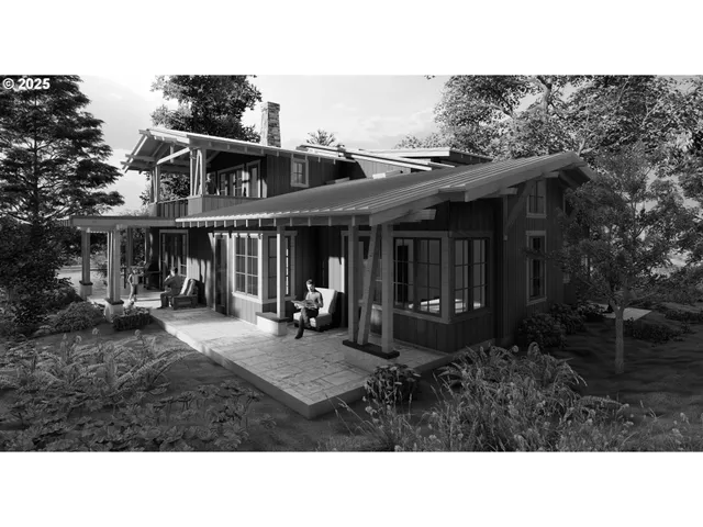 a black and white photo of a house