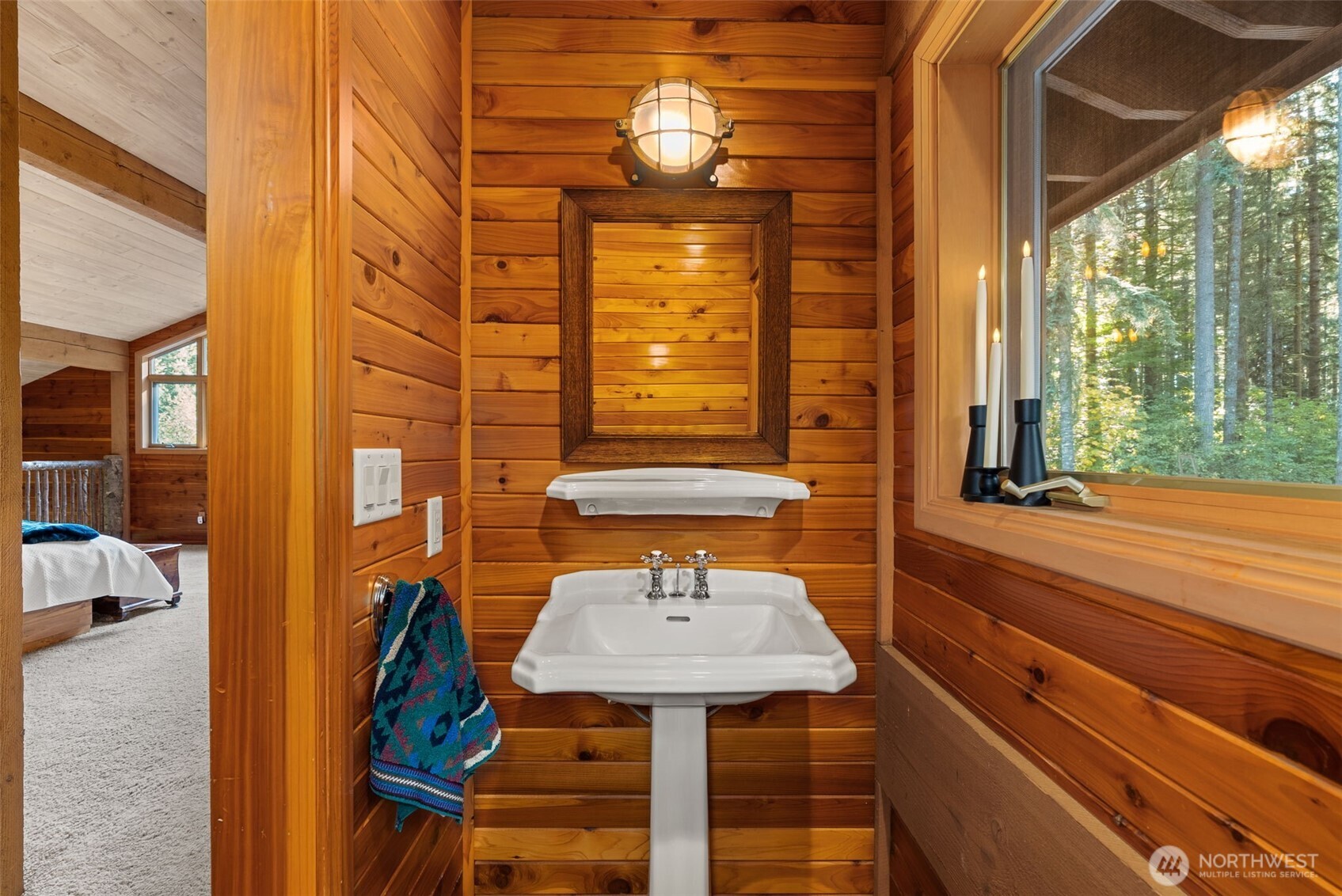 299 Conrad Road Winlock, WA 98596 - Photo 20 of 40 a view of a balcony with furniture and next to a yard