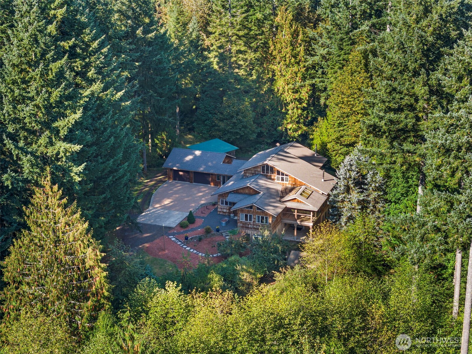 299 Conrad Road Winlock, WA 98596 - Photo 40 of 40 an aerial view of a house with a yard