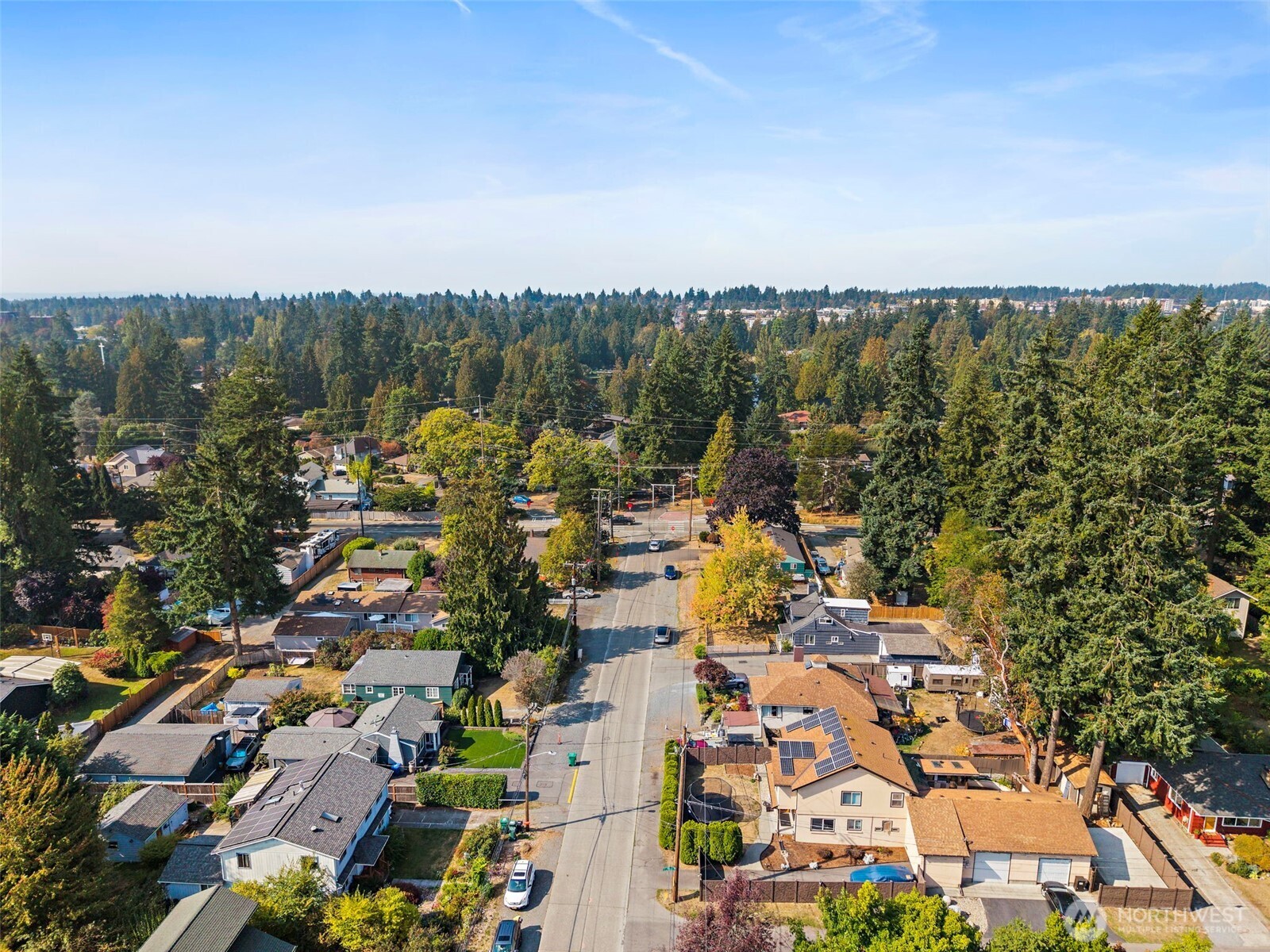 128 Northeast 125th Street Seattle, WA 98125 - Photo 37 of 39 an aerial view of a city with lots of residential buildings