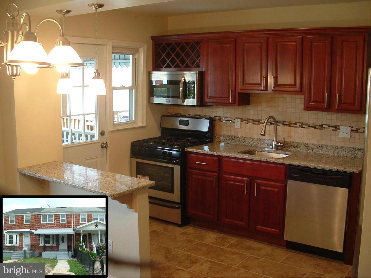 338 Torner Road Baltimore, MD 21221 - Photo 1 of 30 a kitchen with stainless steel appliances granite countertop wooden cabinets a stove and a sink