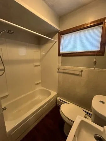 a bathroom with a sink and a toilet