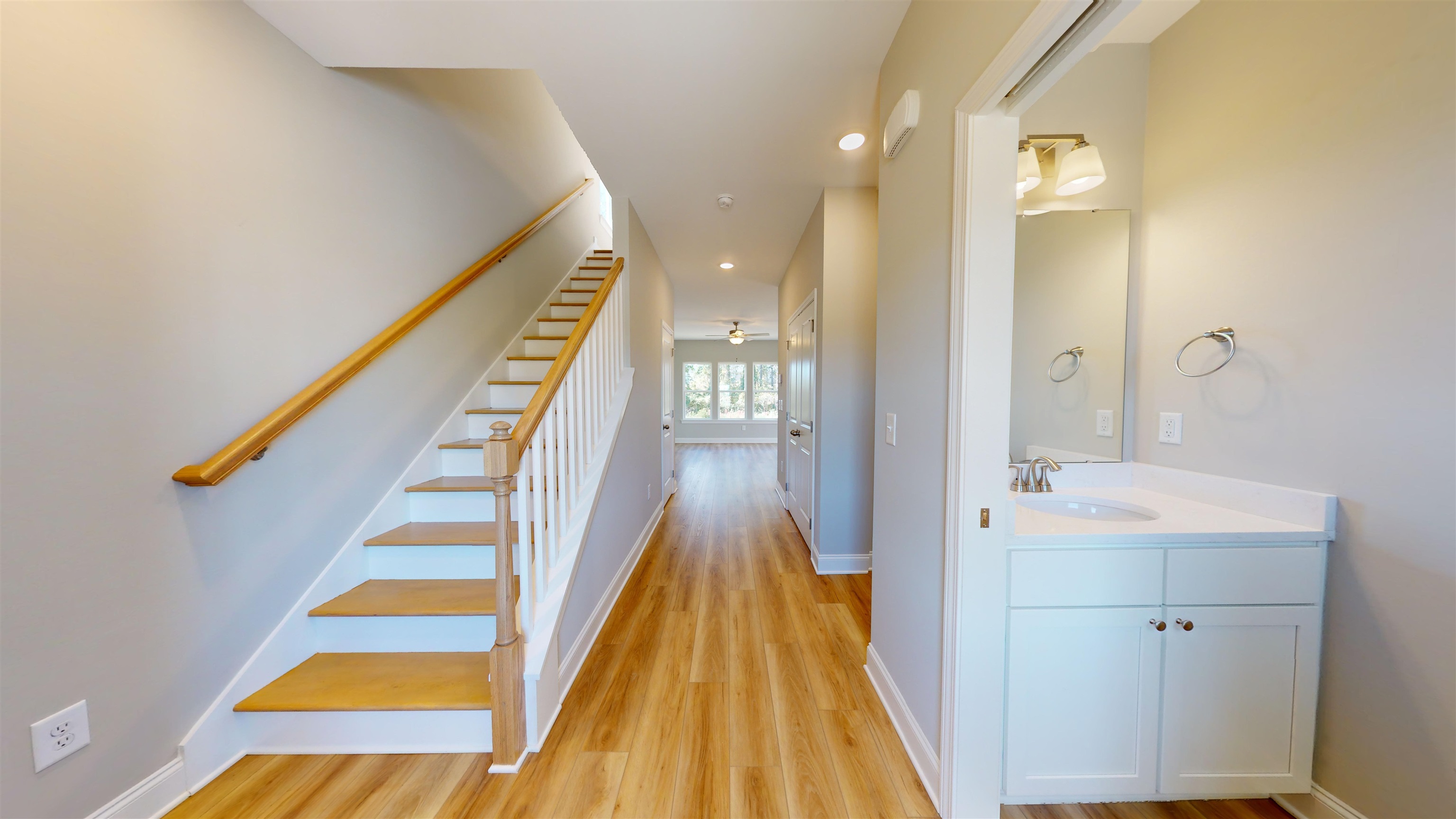 1032 Moen Loop, Unit LOT 9 Conway, SC 29526 - Photo 4 of 36 Stairs featuring recessed lighting and wood finished floors