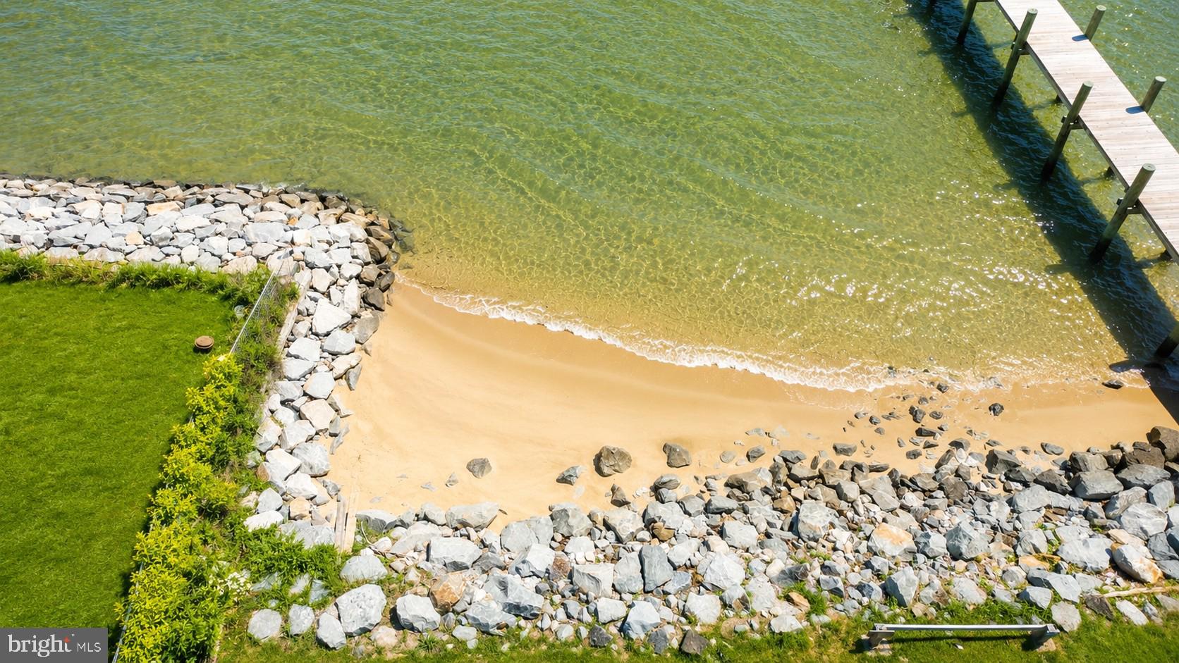 125 Allegany Road Stevensville, MD 21666 - Photo 56 of 64 Private beach - aerial view