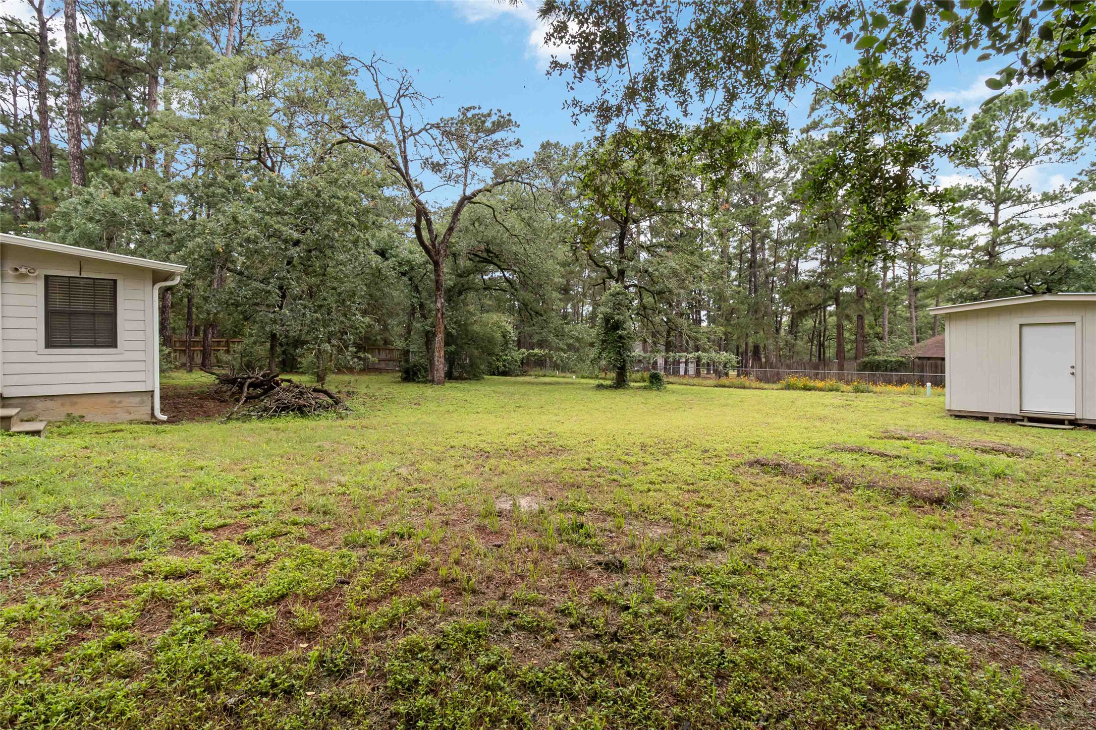 326 Pine View Loop Bastrop, TX 78602 - Photo 27 of 30 A spacious, verdant yard with mature trees offers a serene natural setting.