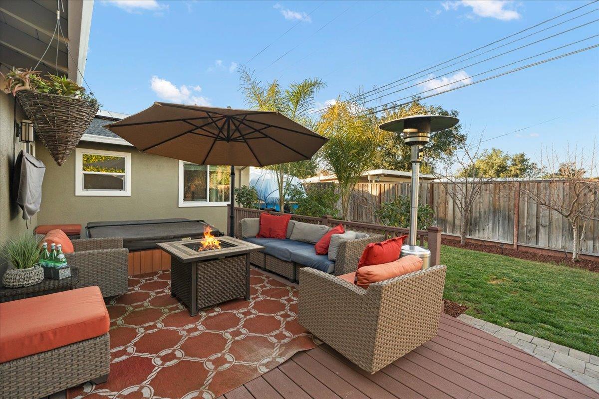 159 Anne Way Los Gatos, CA 95032 - Photo 24 of 50 a outdoor space with patio couches and a potted plant