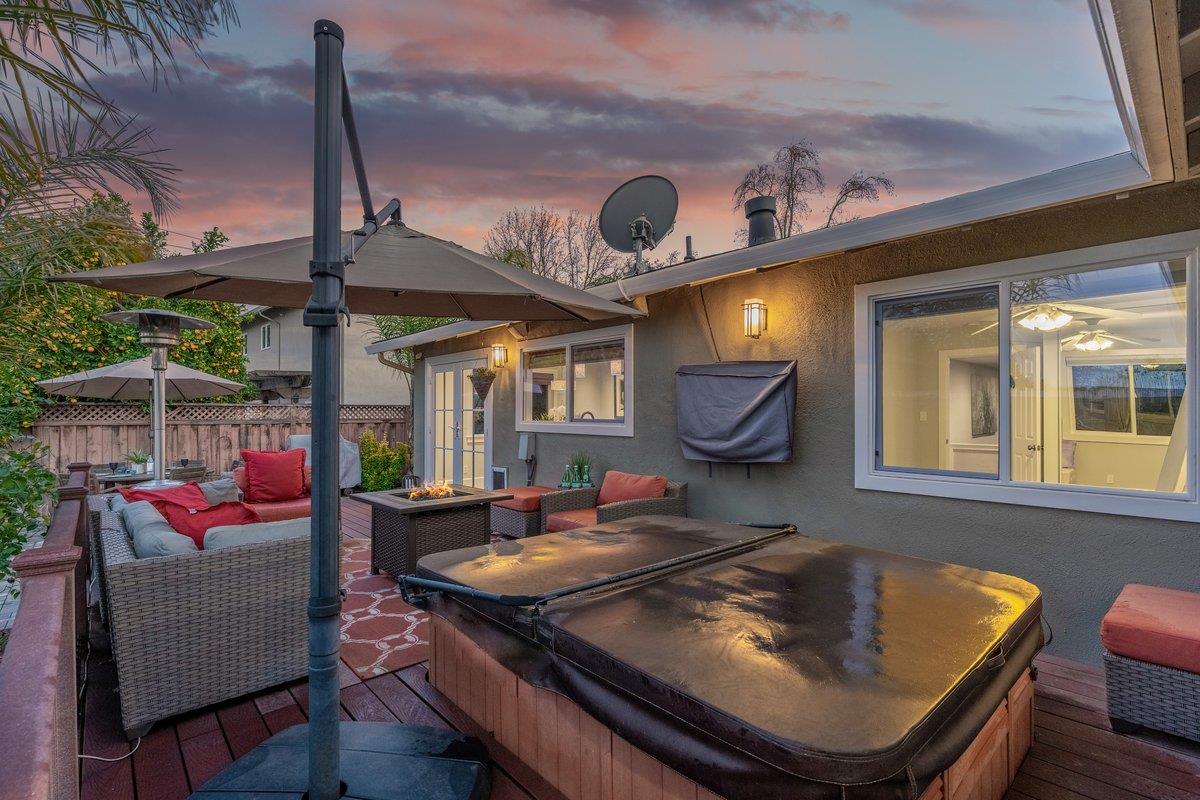 159 Anne Way Los Gatos, CA 95032 - Photo 44 of 50 a kitchen view with a table and chairs