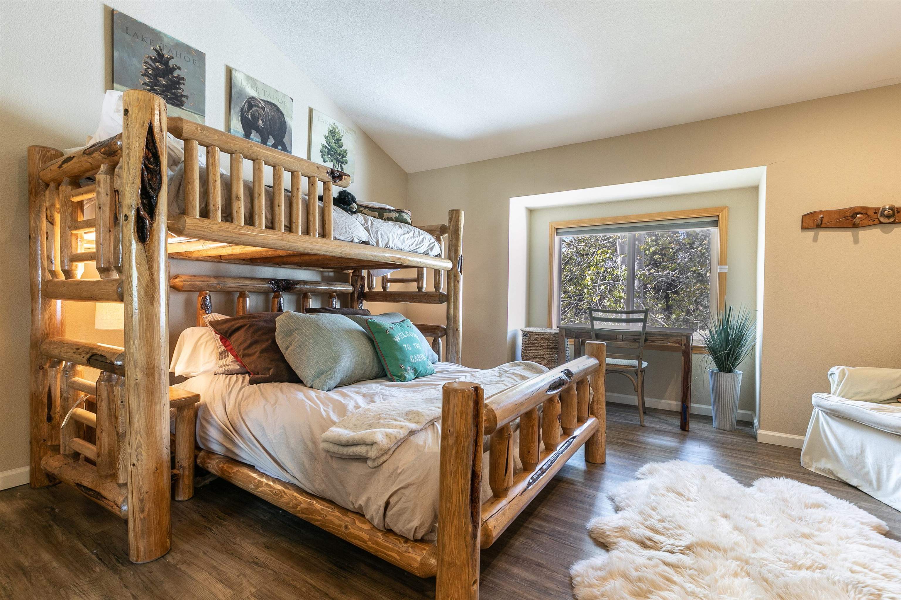 227 Olympic Vly Road, Unit 52 Olympic Valley, CA 96146 - Photo 18 of 21 a bedroom with a bed and a window