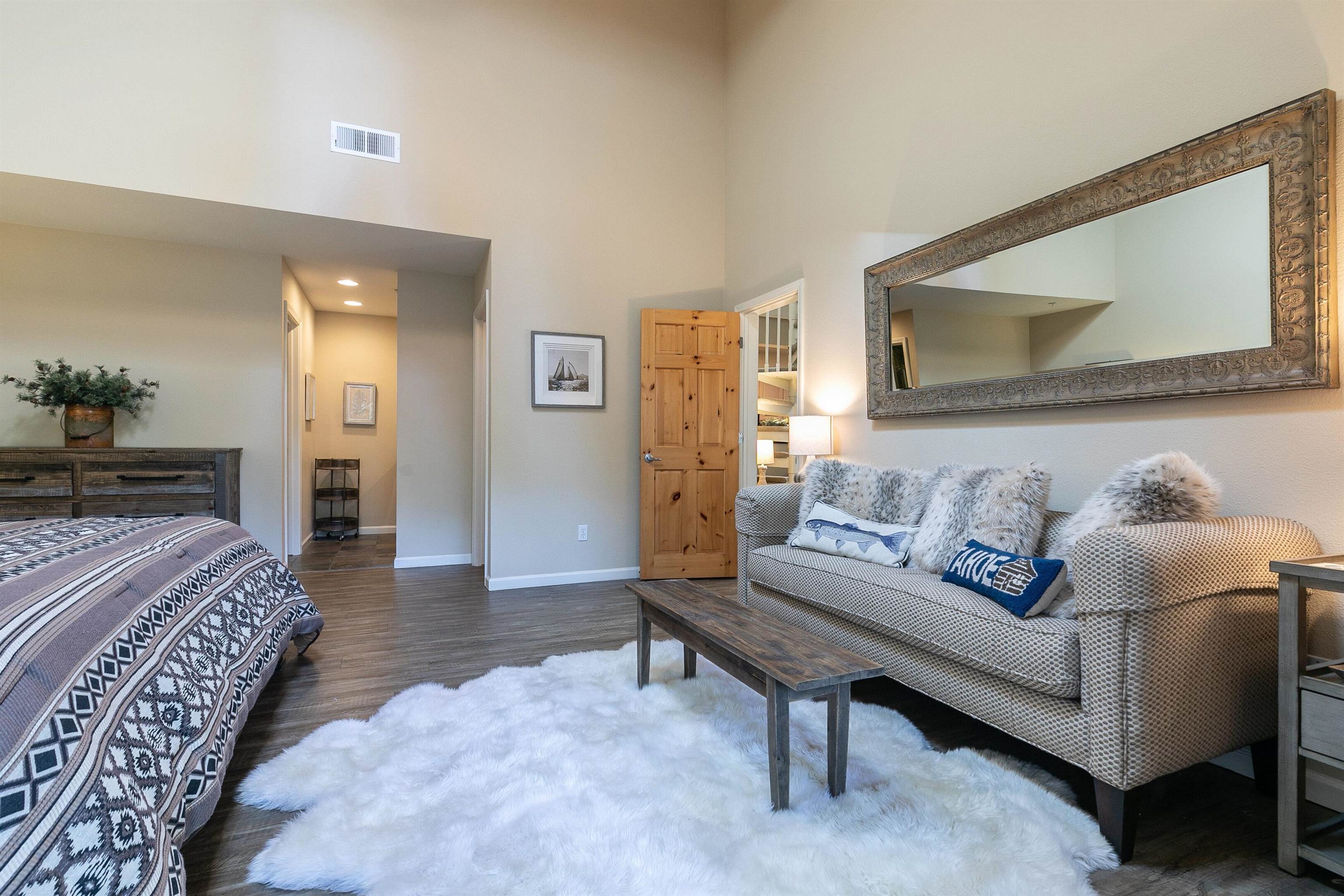 227 Olympic Vly Road, Unit 52 Olympic Valley, CA 96146 - Photo 7 of 21 a living room with furniture and a couch