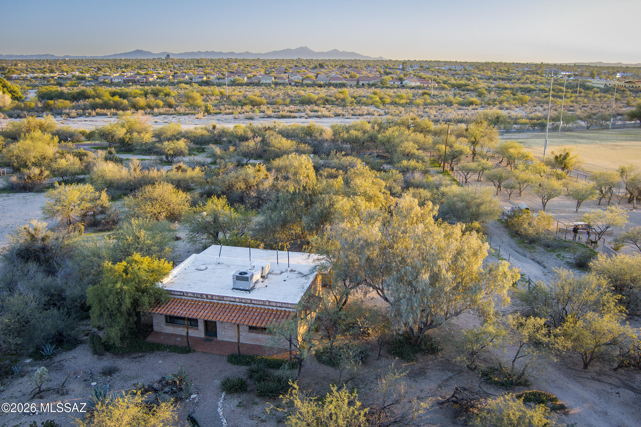 4130 East River Road Tucson, AZ 85718 - Photo 31 of 46 an aerial view of a house with a lake view