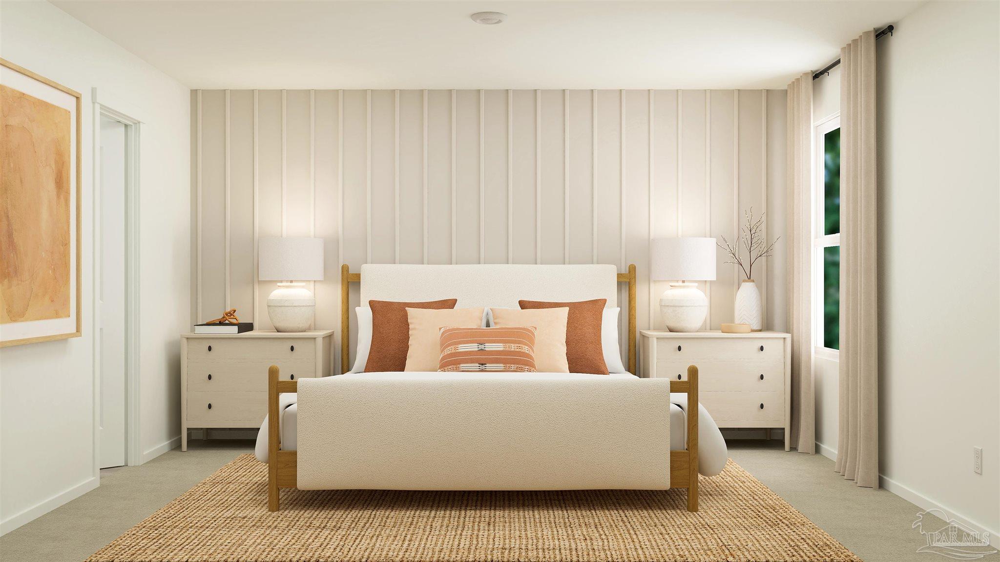 4779 Eagles Rdg Road Pace, FL 32571 - Photo 12 of 19 a bedroom with a bed and a window