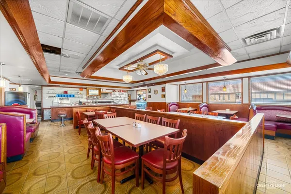 a outdoor space with furniture