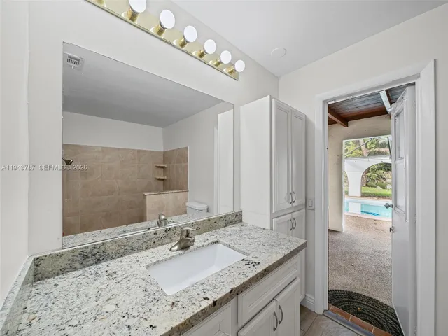 a view of a hallway with closet