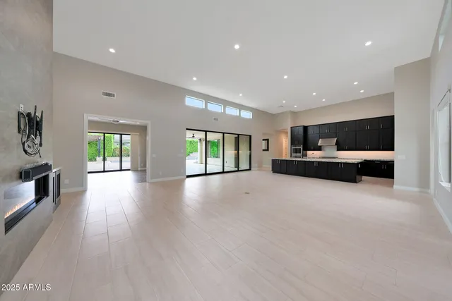 a close view of stove and a sink