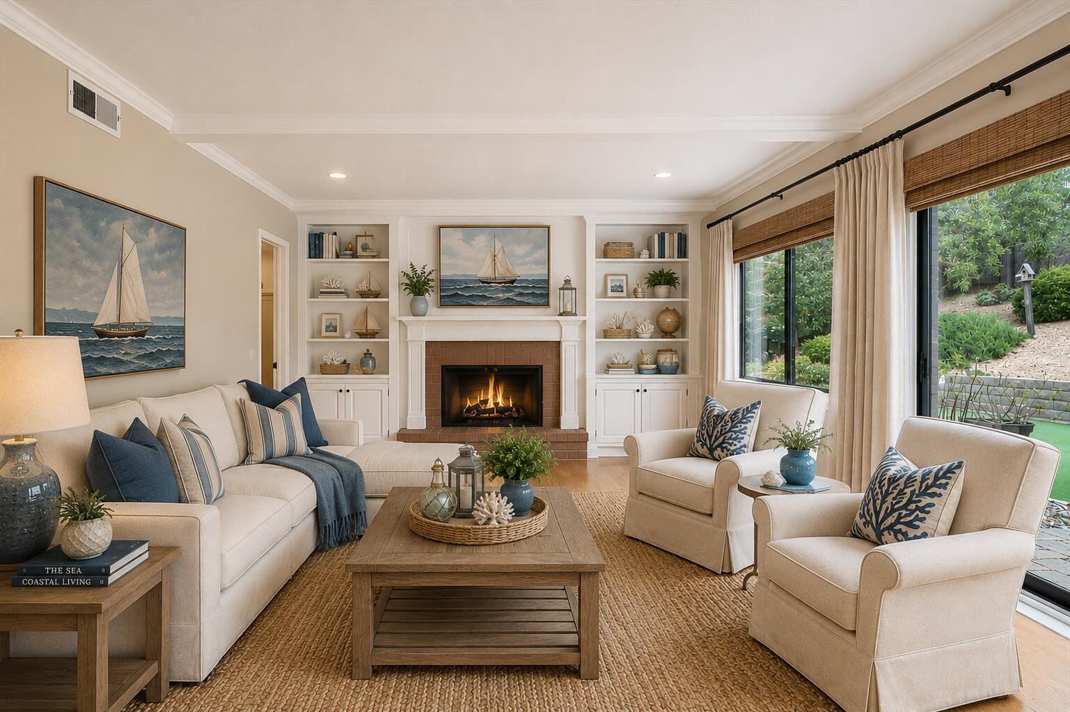 4603 Falcon Drive Lompoc, CA 93436 - Photo 16 of 45 a living room with furniture and a fireplace
