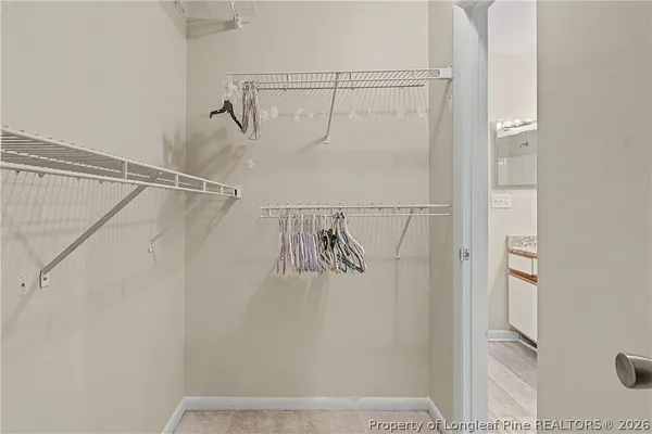 a view of walk in closet