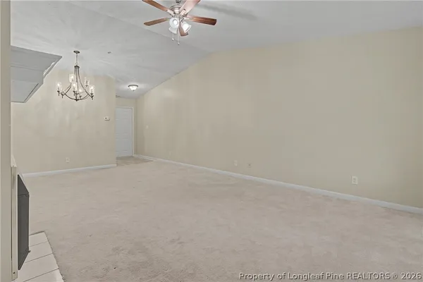 a view of an empty room