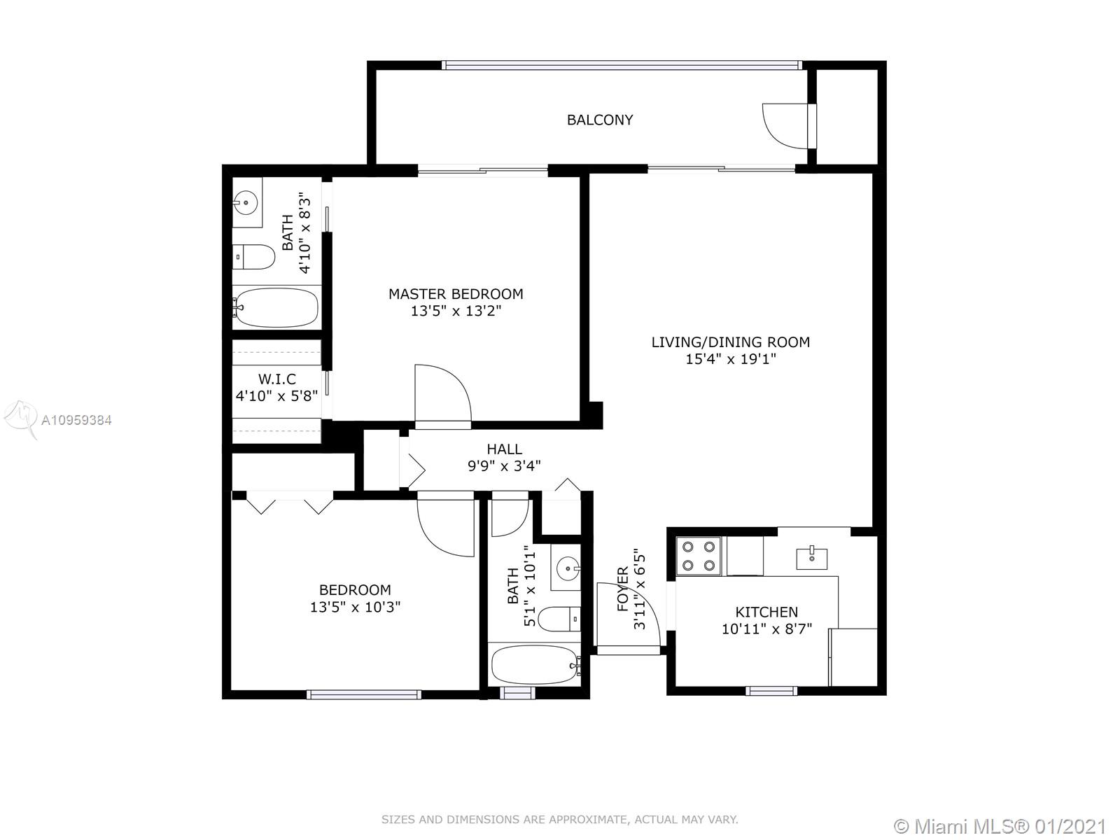 8500 Southwest 133rd Avenue Road, Unit 420 Miami, FL 33183 - Photo 25 of 33 MASTER BATHROOM
