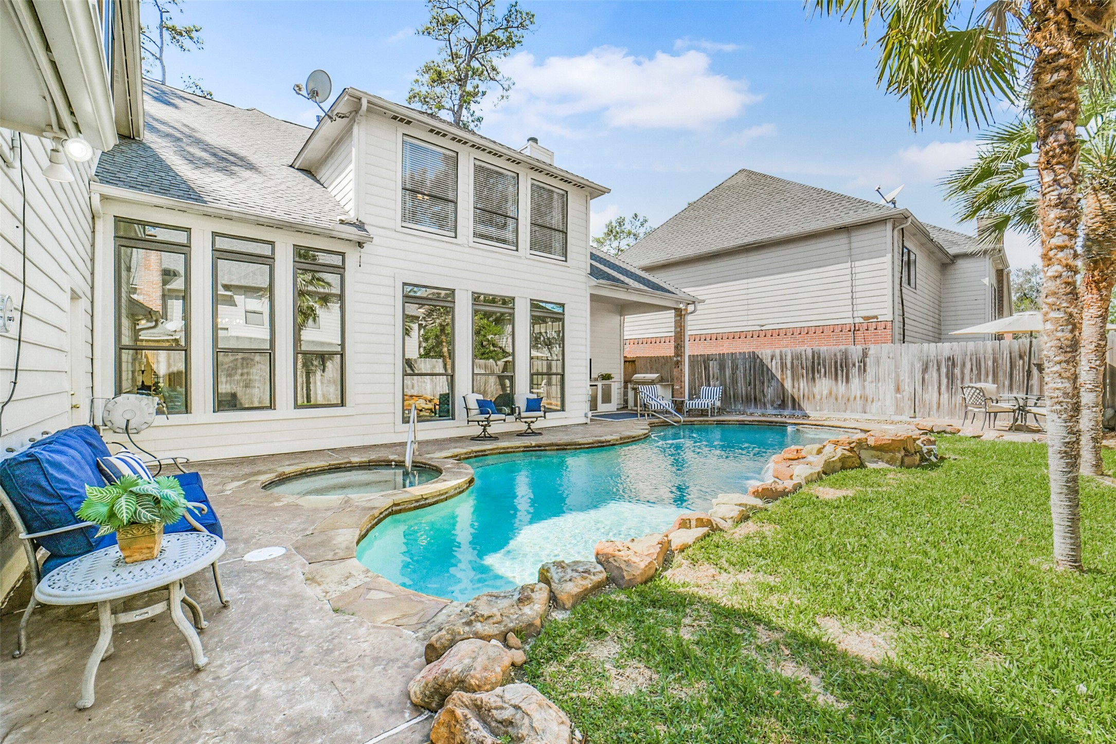 17302 Atherington Place Spring, TX 77379 - Photo 46 of 50 Private outdoor retreat combining luxury amenities with space to relax and unwind.