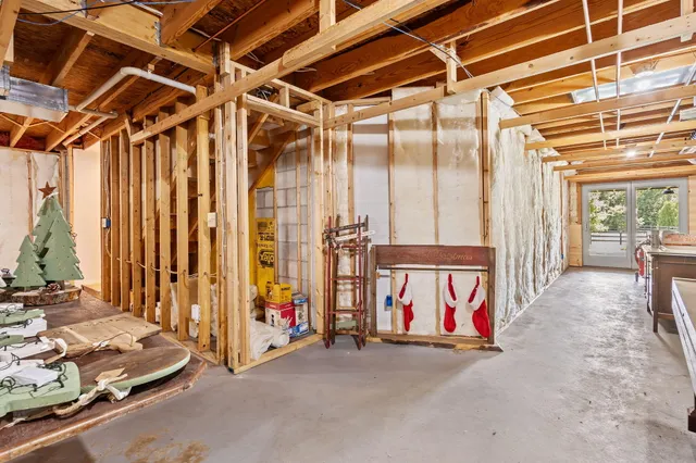 a house view with a garden space