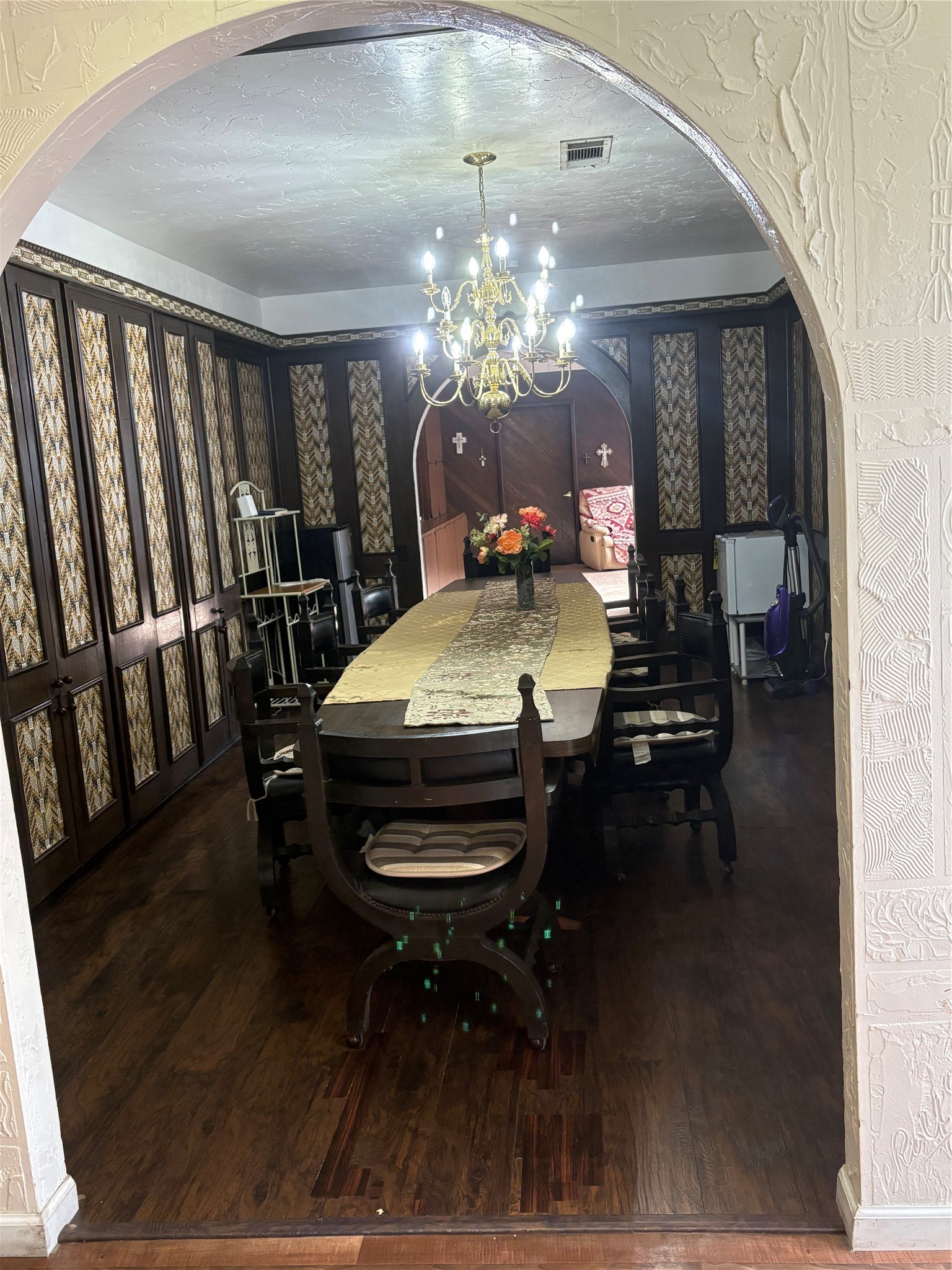 2013 Deats Road Dickinson, TX 77539 - Photo 34 of 50 a view of a dining room with furniture and wooden floor