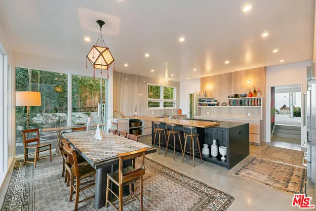 a view of a balcony with ocean view