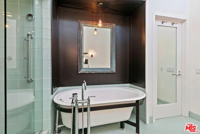 a view of a lake with a mountain