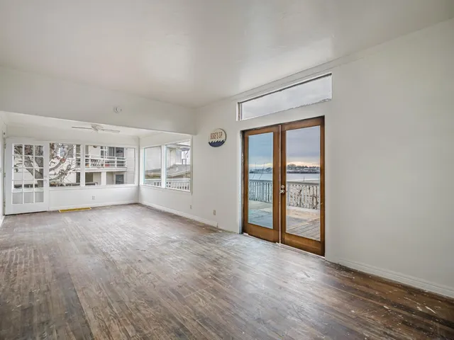 a view of a ocean with beach