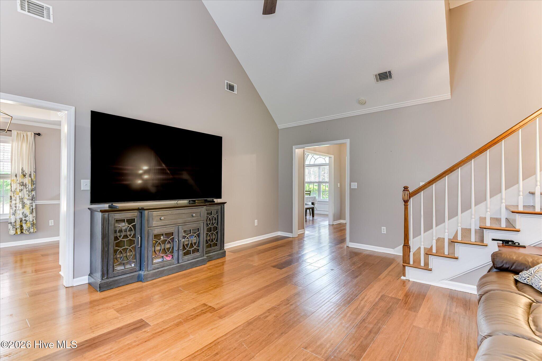 4480 Cape Cod Drive Evans, GA 30809 - Photo 7 of 55 Large Family room and half flight stairs to Primary Bedroom area