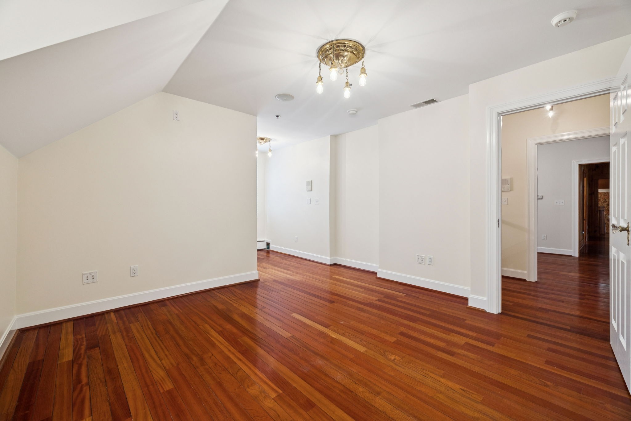 1374 Peter Pond Road Ashland City, TN 37015 - Photo 31 of 94 an empty room with wooden floor and windows