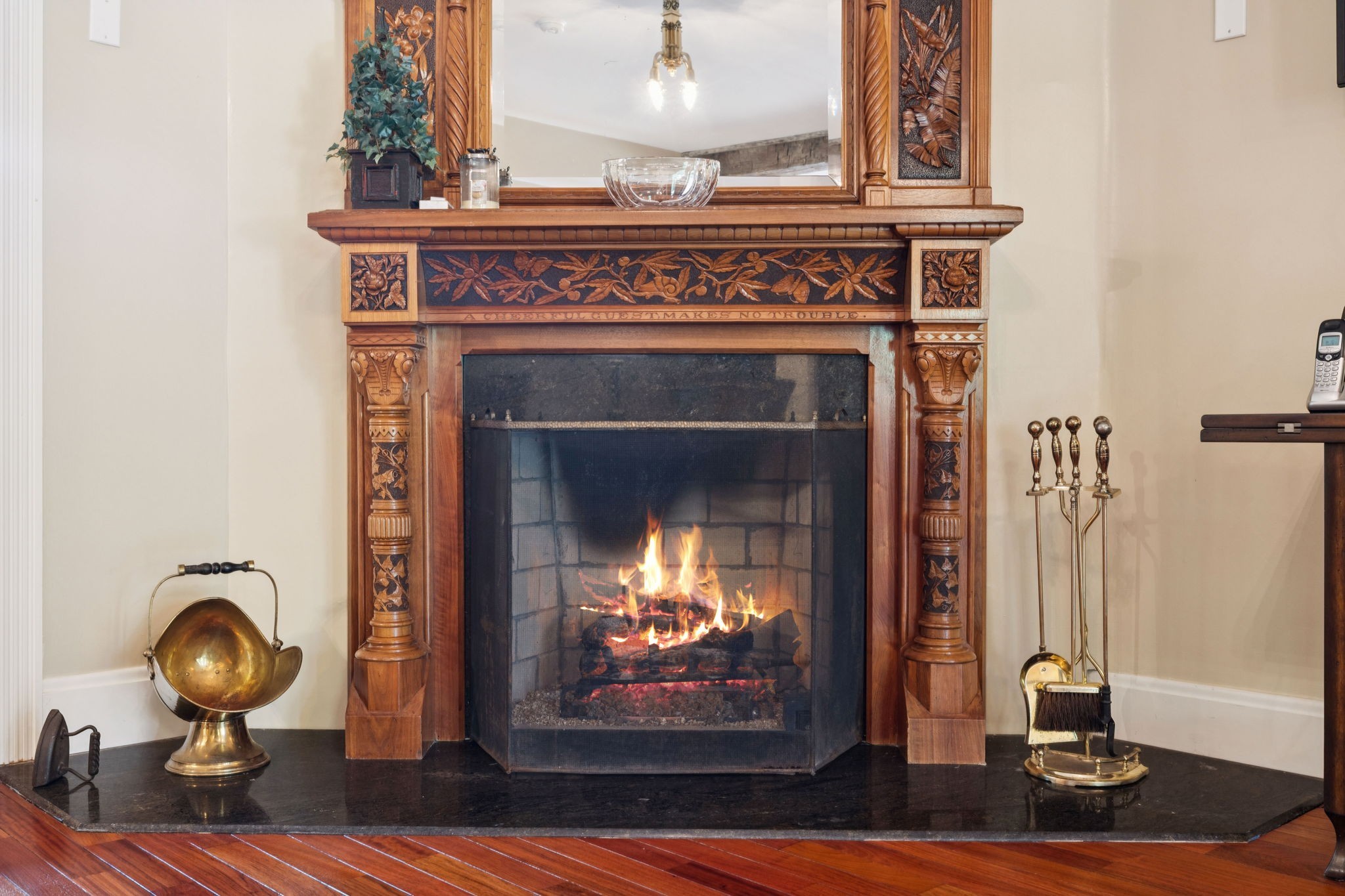 1374 Peter Pond Road Ashland City, TN 37015 - Photo 6 of 94 a view of fireplace and wooden floor