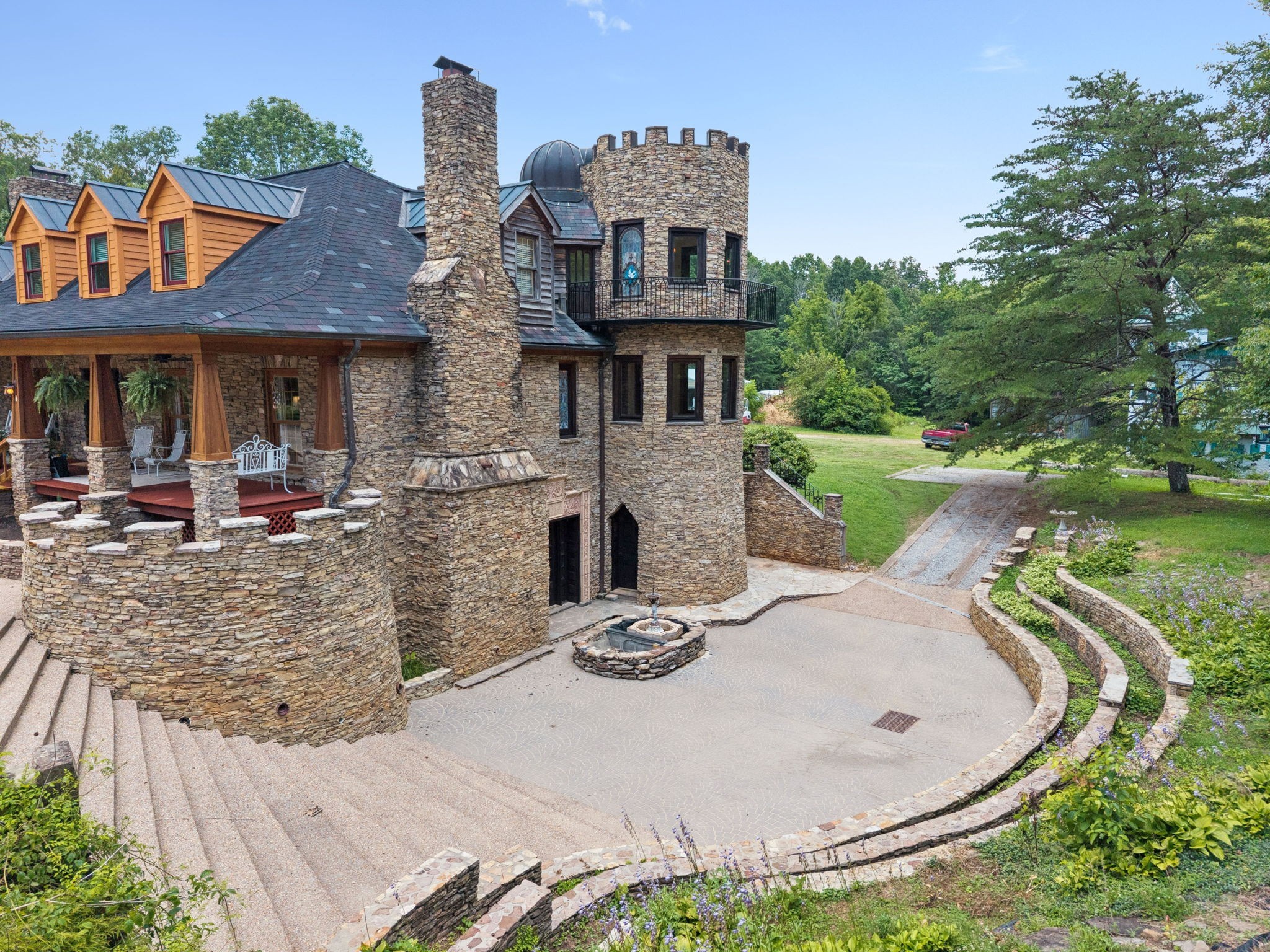 1374 Peter Pond Road Ashland City, TN 37015 - Photo 86 of 94 an aerial view of a house with garden and patio