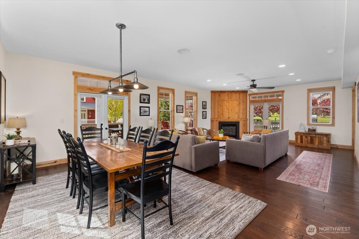 108 Jackrabbit Lane Chelan, WA 98816 - Photo 13 of 40 a view of a dining room with furniture window and wooden floor