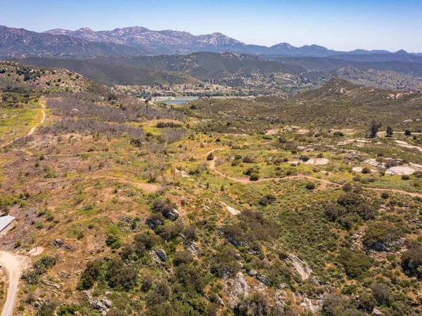 a view of a lake in middle of the forest