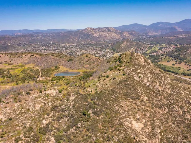 a view of an lake and mountain