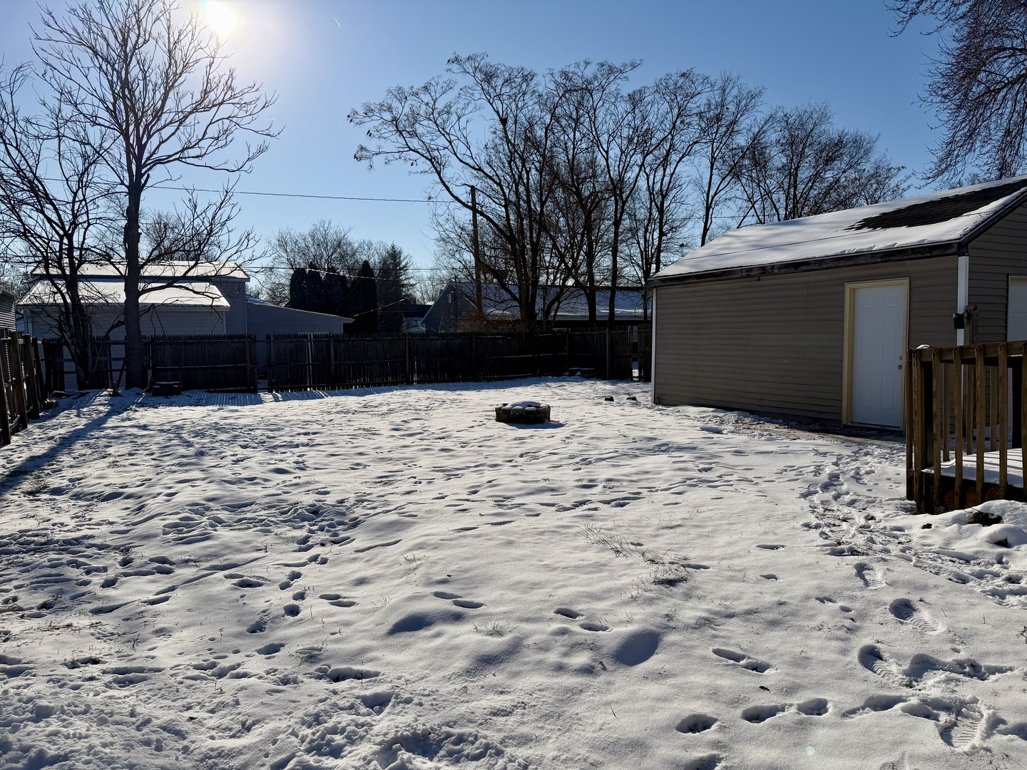 1429 Phelps Street Ottawa, IL 61350 - Photo 26 of 27 a view of yard covered with snow in front of house